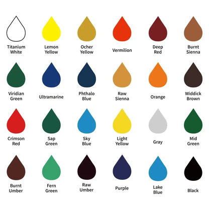 12 Colores Acuarelas